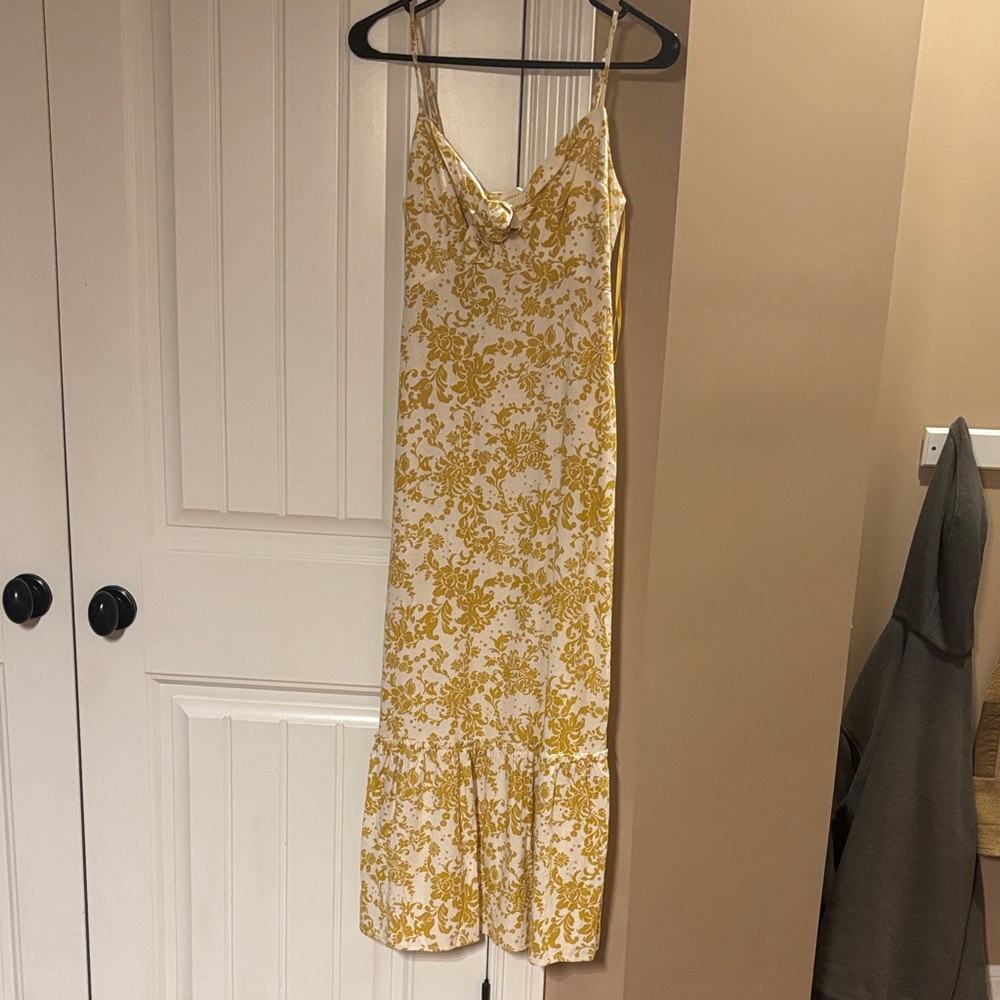 Marshalls Yellow and White Floral Maxi Dress